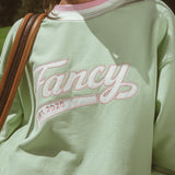 Oversized Terry Varsity Mockneck - Dewy Mint