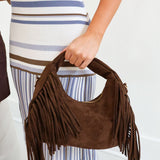 Brown Fringe Purse