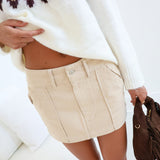 Beverly Mini Skirt - Khaki