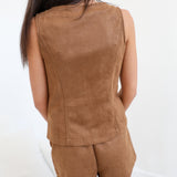 Ashlyn Suede Set - Mocha