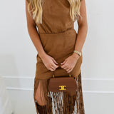 Saylor Astelle Midi Dress - Brown