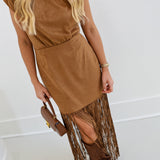 Saylor Astelle Midi Dress - Brown