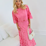 Sydney Embroidery Skirt Set - Pink