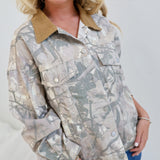 Wooland Camo Oversized Jacket - Light Camo