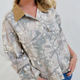 Wooland Camo Oversized Jacket - Light Camo