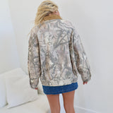 Wooland Camo Oversized Jacket - Light Camo