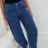 Susan Denim Baggy Pants - Denim