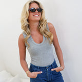 Ashlyn Tank top - Heather Grey