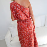 Miranda Floral Maxi Skirt Set - Terracotta