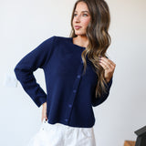 Natalie  Knit Cardigan - Navy