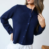 Natalie  Knit Cardigan - Navy