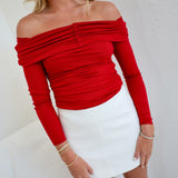 Veronica Solid High Waist Mini Skort - Off White