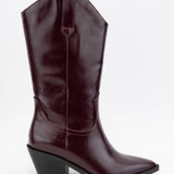 Western Boots - Wine