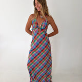 Hanna Halter Maxi Dress - Romantic Peony
