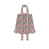 Whitney Bubble Scarf Top - White/Pink