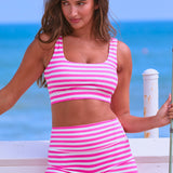 Flexion Classic Bra - Pink/White