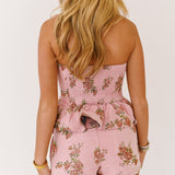 Jacklyn Corset Top - Pink Floral