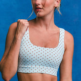 Flexion Classic Bra - Blue and Red Polka Dots