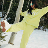 Fancy Oversized Fleece Mockneck - Alpine Lime