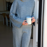 Cable Cozy Matching Set - Grey