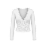 Long Sleeve Wrap Top