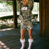 Fancy Oversized Fleece PocketCloud Mockneck - Camo (PREORDER)