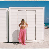 Foldover Knit Pant - South Beach Pink