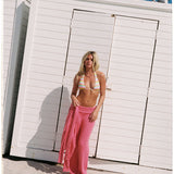 Foldover Knit Pant - South Beach Pink