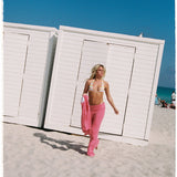 Foldover Knit Pant - South Beach Pink