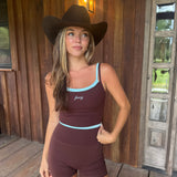Fancy FitFlow Double Layered Tank - Glacier