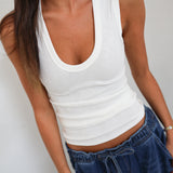 Allie Tank Top - Off White