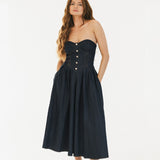 Mandi Denim Mini Dress - Dark Denim