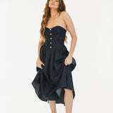 Mandi Denim Mini Dress - Dark Denim