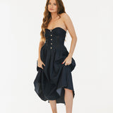 Mandi Denim Mini Dress - Dark Denim