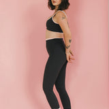 Fancy FitFlow Core Bra - Charcoal Gray/Blush Pink