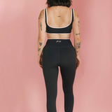 Fancy FitFlow Core Bra - Charcoal Gray/Blush Pink