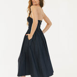 Mandi Denim Mini Dress - Dark Denim