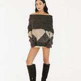 Katie Long Sleeve Sweater - Brown