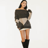 Katie Long Sleeve Sweater - Brown