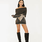 Katie Long Sleeve Sweater - Brown