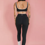 Fancy FitFlow Core Bra - Charcoal Gray/Blush Pink