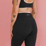 Fancy FitFlow Core Bra - Charcoal Gray/Blush Pink