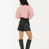 Dolly Oversized Drop Shoulder Sweater - Pink