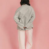 Fancy Fleece Cuffed Leg Sweatpants - Pale Pink