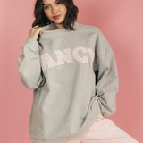 Fancy Fleece Cuffed Leg Sweatpants - Pale Pink