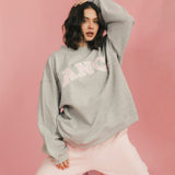 Fancy Fleece Cuffed Leg Sweatpants - Pale Pink