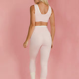 Fancy Fit Fit Double Layer Sculpt Bra - Pale Pink