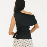 Virgina Polka Dot High Waisted Pants - White