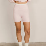 Fancy FitFlow Double Lined Shorts - Pale Pink