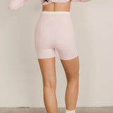 Fancy Fit Flow Front Zip Jacket -  Pale Pink